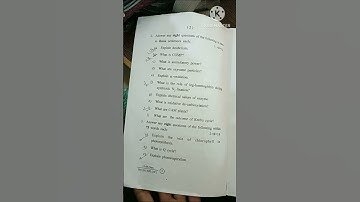 +3 6th semester Botany core paper -- 13 question paper 2022 Sambalpur University