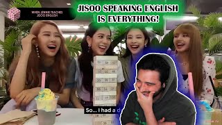 JENNIE TRIES TO TEACH JISOO ENGLISH REACTION!
