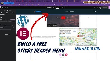 How To Create Sticky Menu Header in Elementor Free | Kazukiyan Elementor Tutorial