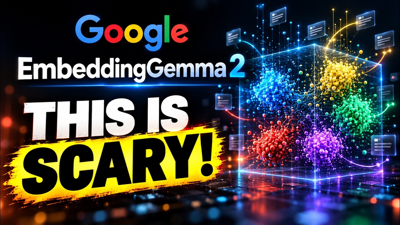 New Google EmbeddingGemma 2 is WILD!