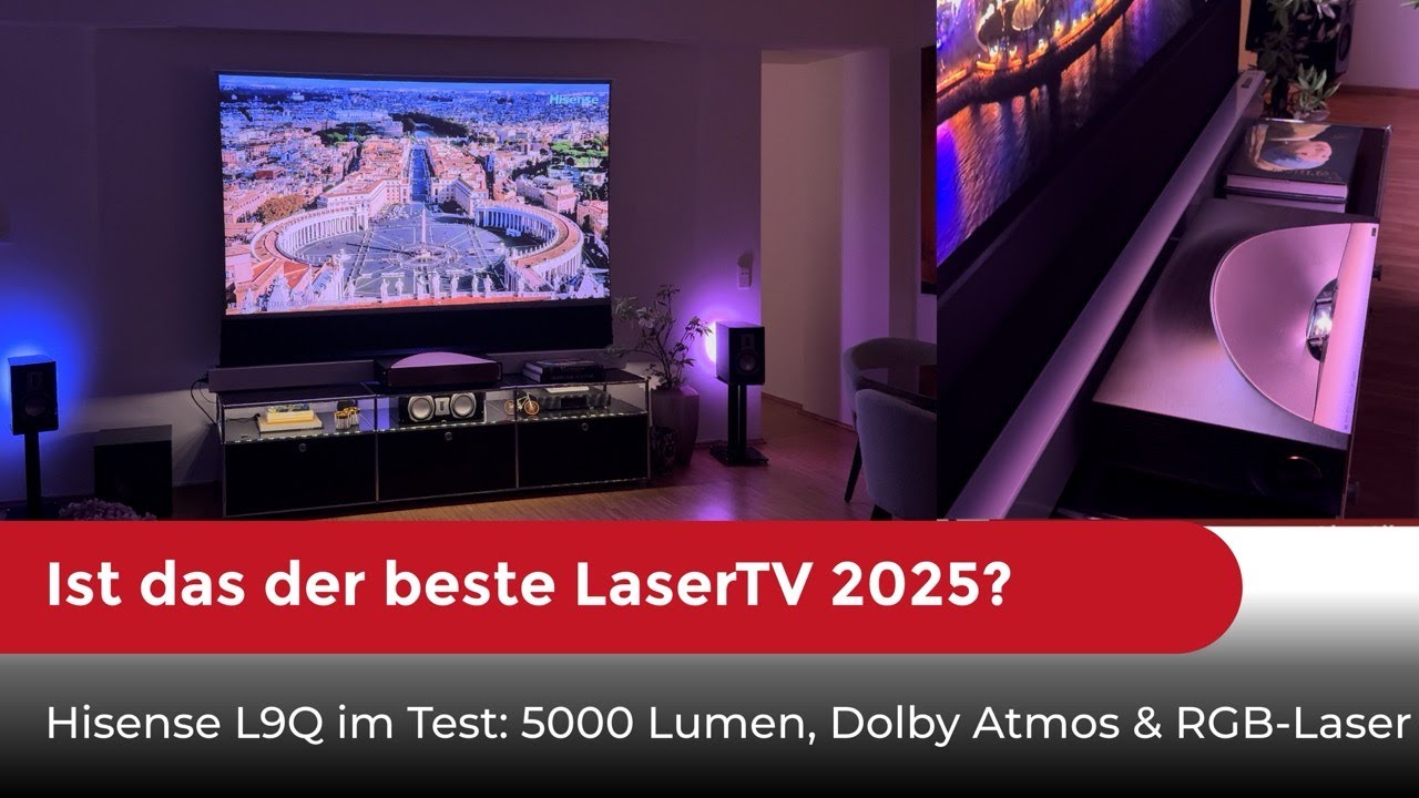 Ist das der beste LaserTV 2025? Hisense L9Q im Test: 5000 Lumen, Dolby Atmos & RGB-Laser