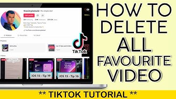 How to Delete All Favourite Vidoes at Once on Tiktok 2025