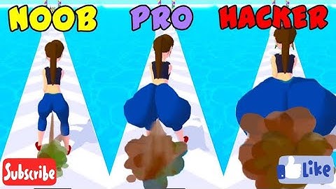 NOOB Vs PRO Vs HACKER l ✅ GASSY RUN 3D #gassyrun #gassyrun3d#mrgames