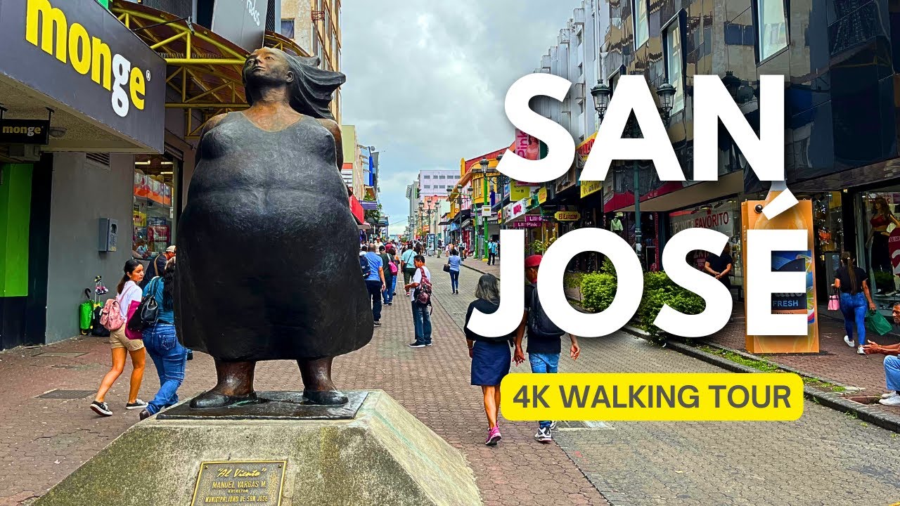 San José, Costa Rica 🇨🇷 - Exploring Avenida Central in Downtown San Jose - 4K Walking Tour