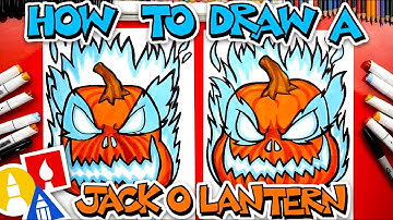 How To Draw A Scary Jack-O-Lantern