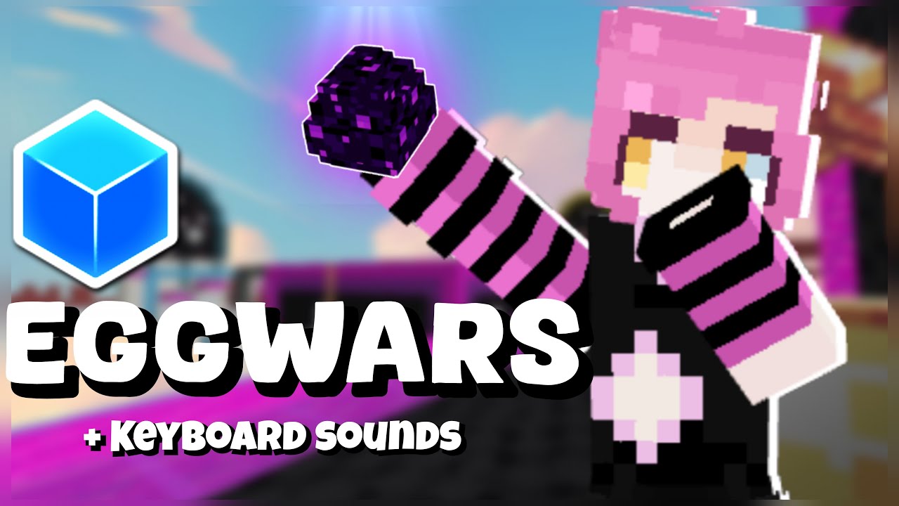 Cubecraft Eggwars & Keyboard Sounds || Minecraft Bedrock