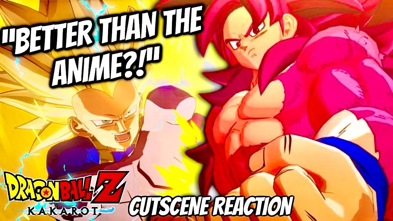 Реакция фаната DBZ на кат-сцены с Супер Сайяном 4 Гоку и Супер Сайяном 3 Вегетой в DLC для Kakaro...