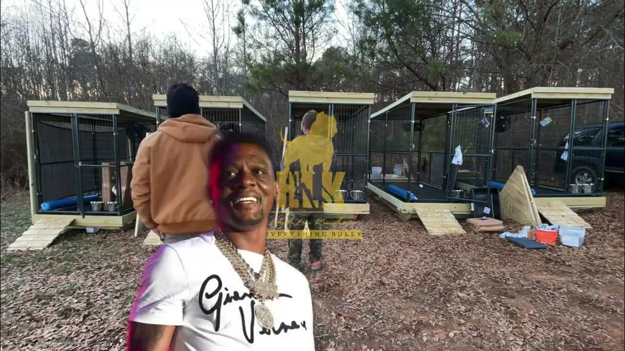 Our outdoor pet kennel setup for Boosie Badazz YouTube