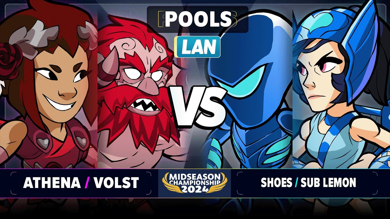 Athena & Volst vs Sub Lemon & Shoes - Pools - Brawlhalla Midseason Championship 2024 - LAN 2v2