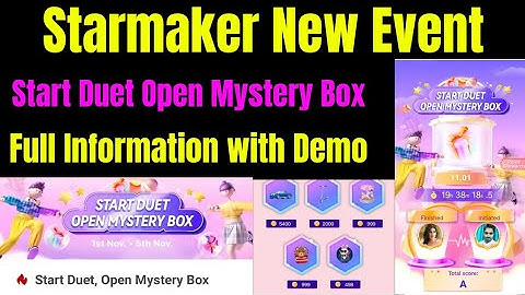 STARMAKER // Start Duet Open Mystery Box // How to play Mystery Box event