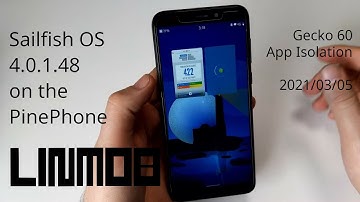 Sailfish OS 4.0.1.48 on the PinePhone