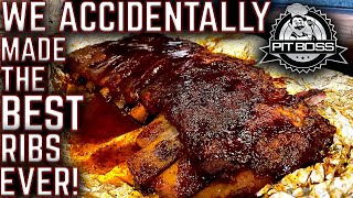 OOPS! WE ACCIDENTALLY MADE THE BEST RIBS ON THE PELLET SMOKER! PIT BOSS PLATINUM LAREDO 1000 COOK