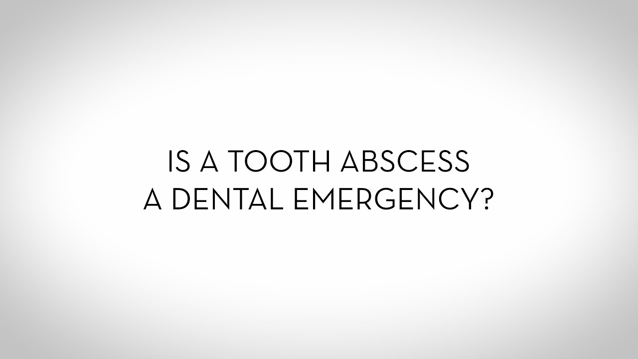 Is a tooth abscess a dental emergency? Dental Clinic