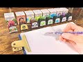 ガラスのペンで絵を描くASMR