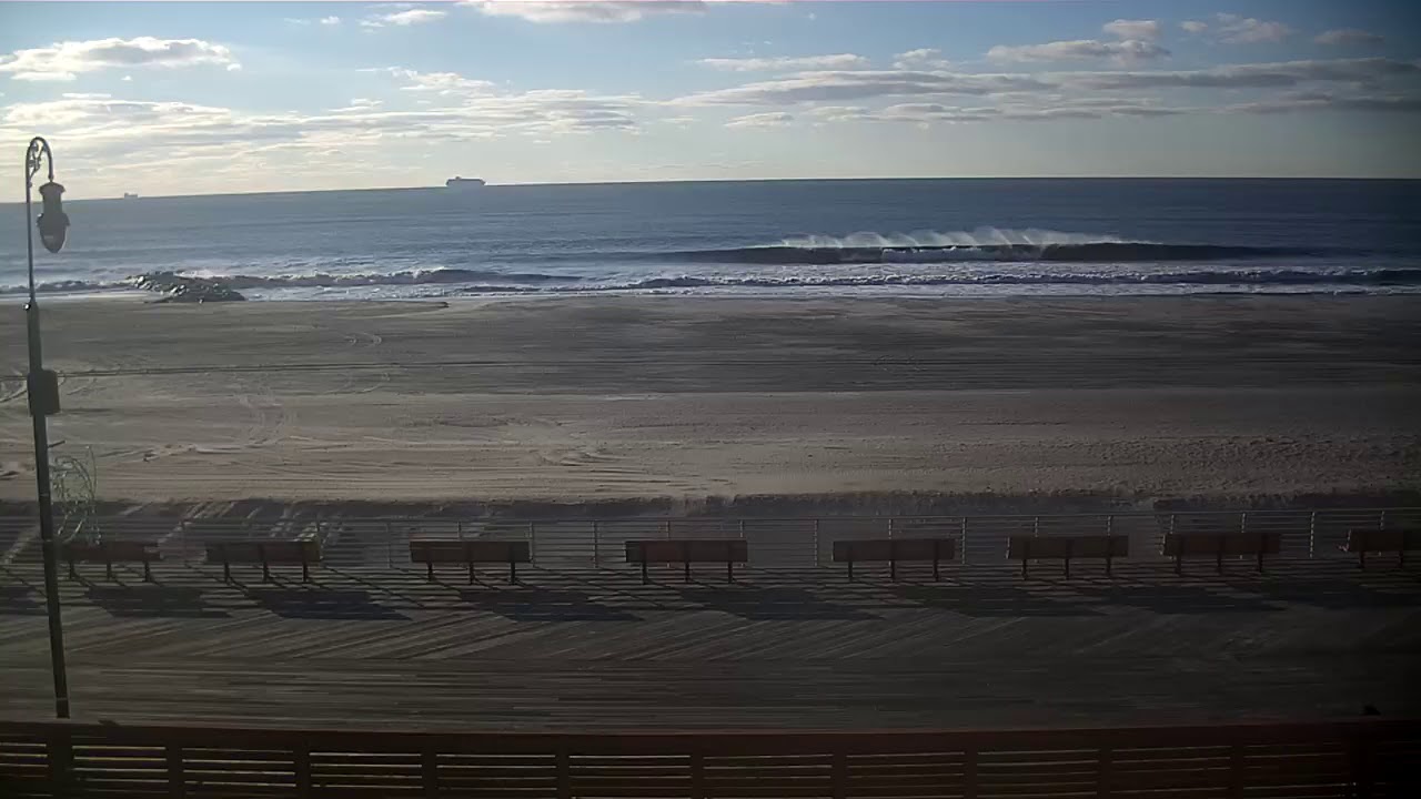 West End Long Beach, NY on NYBeachCams 12/23/18 YouTube