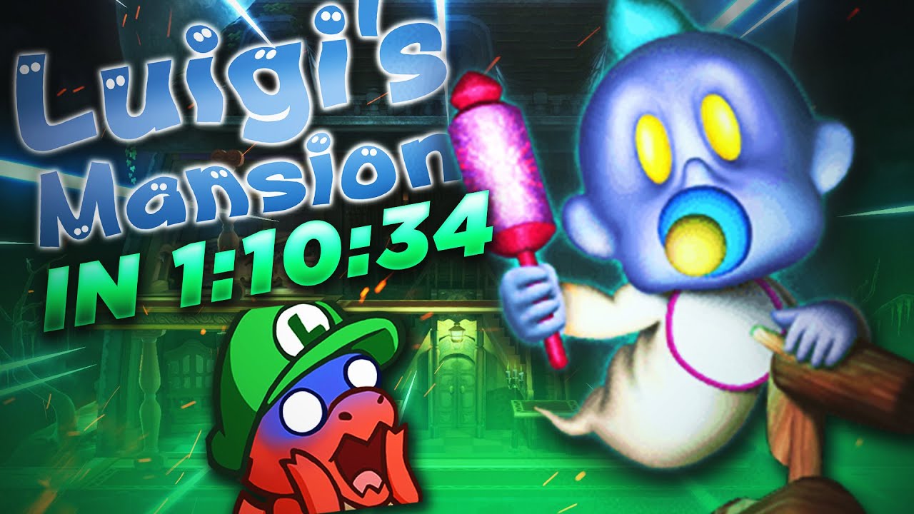 Luigi's Mansion 100% Speedrun in 1:10:34