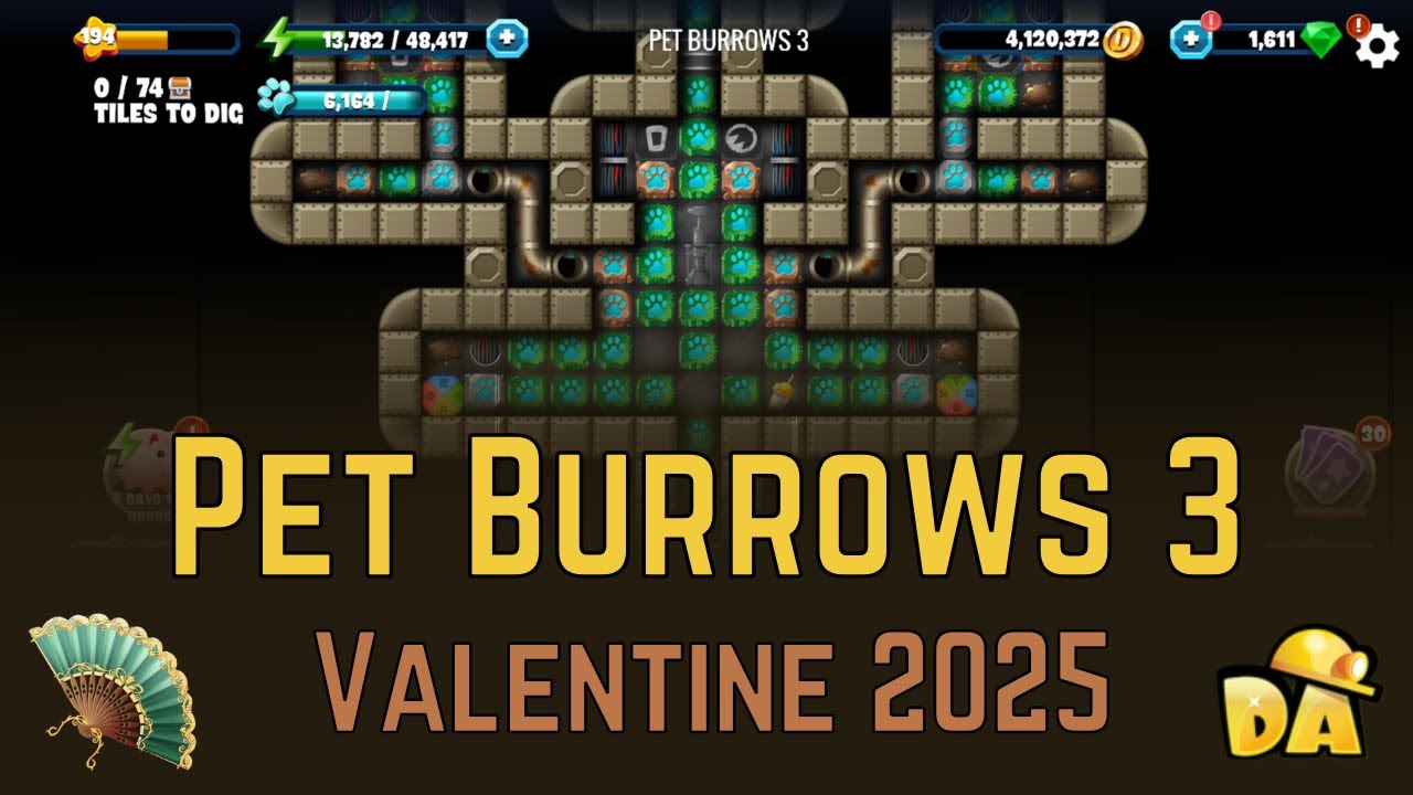 Pet Burrows 3 - Valentine 2025 - Diggy's Adventure