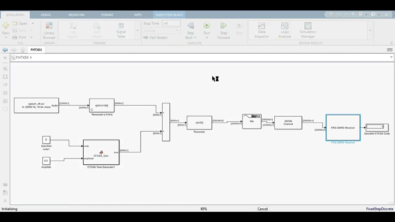 Simulación de Codigo CTCSS en Simulink - YouTube