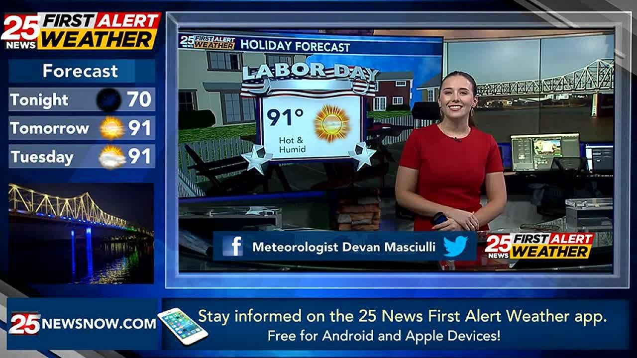 Mostly dry, hot and humid start to the work week - YouTube