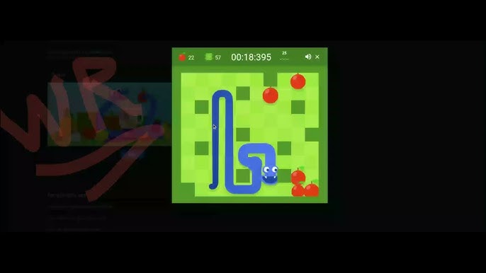 Google Snake Speedrun 25 apples 49s wooo on Vimeo