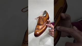 Classic Tan Wingtip Brogue Oxford Shoes