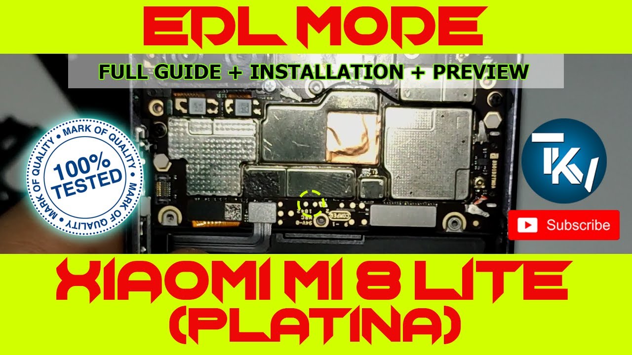 HOW TO ENTER EDL MODE MI 8 LITE 100% WORKS | EDL MODE PLATINA | EDL