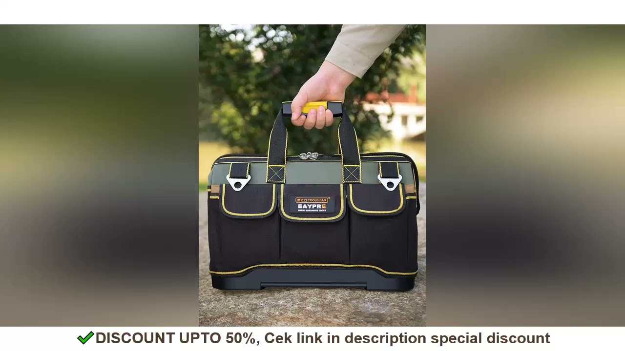 13/16/18/20 Tool Bag Size Waterproof Tool Bag Large Capacity Bag Tool Plastic Bottom Cloth Bottom
