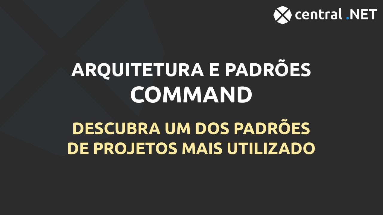 Padrão de projetos - Command com C# - YouTube