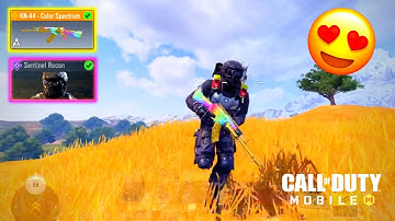 Legendary KN44 "Color Spectrum" + Sentinel Recon Gameplay | Cod Mobile | iPhone 13!!