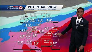 Widespread snow likely Wednesday morning