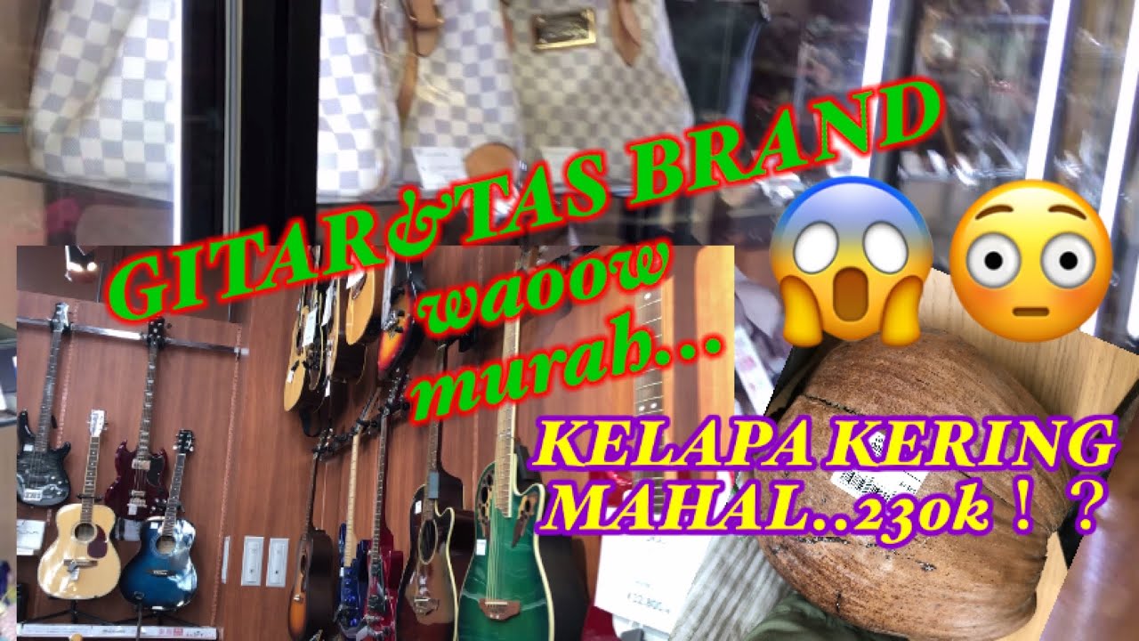 Gitar&tas brand murah murah di toko bekas (vlog jepang-indonesia)