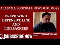 Alabama Football Report: 2021 Defensive Line and Linebackers Preview PLUS Depth Chart Predictions