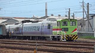 E351系S1編成サハE351-1001_モハE350-1101_モハE351-1002_クハE351-1301構内移動　長野総合車両センター