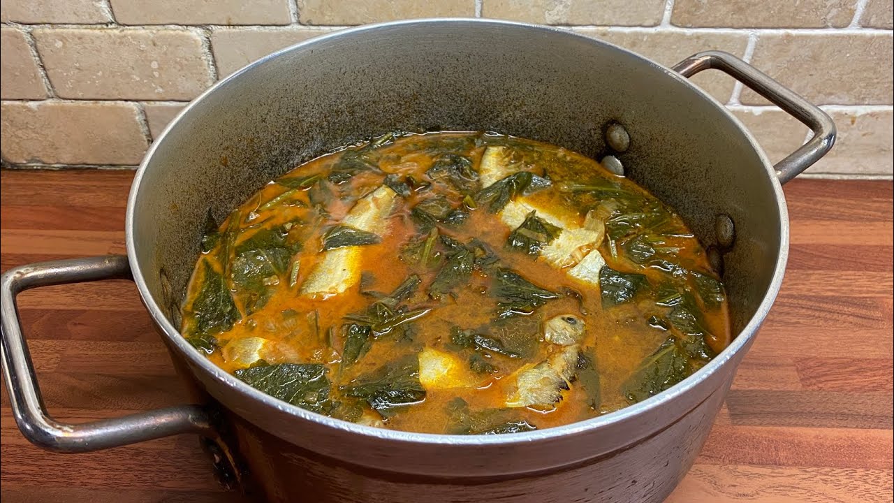 Pabda fish curry with laai fatha(Raai saag)-(রাই)লাই পাতা দিয়ে পাবদা মাছের কারি। 