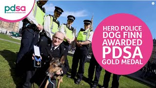 Hero Police Dog Finn awarded PDSA Gold Medal