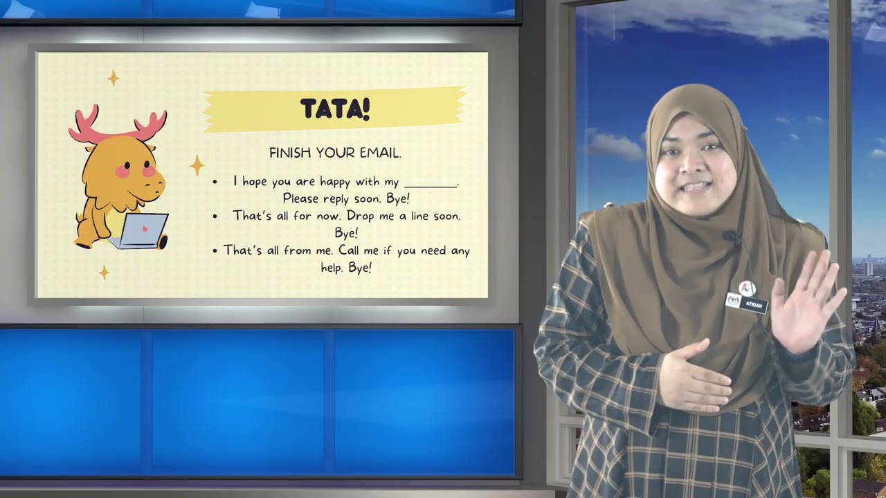 CIKGU ATIQAH PART   WRITING AN EMAIL TO A FRIEND