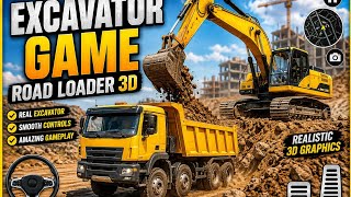 🚜 Massive Excavator Machine at Work! 🏗️ Road Loader 3D Gameplay |  screenshot 4