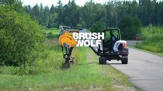 Brush Wolf 4200X | brush cutter for mini excavators and backhoes