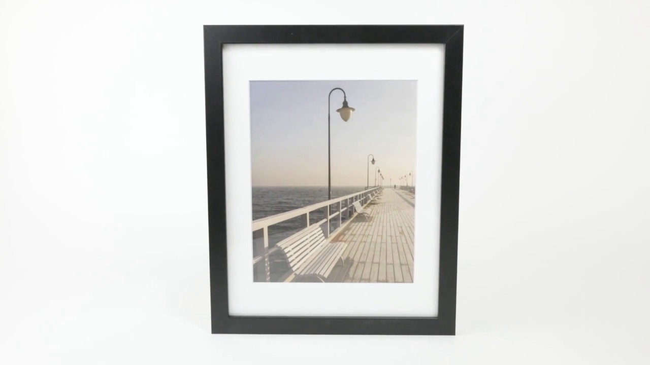 11X14 Black Photo Picture Frame For 8X10 Photo Display With Beveled Mat 11X14 Black Photo Picture Frame For 8X10 Photo Display With Beveled Mat