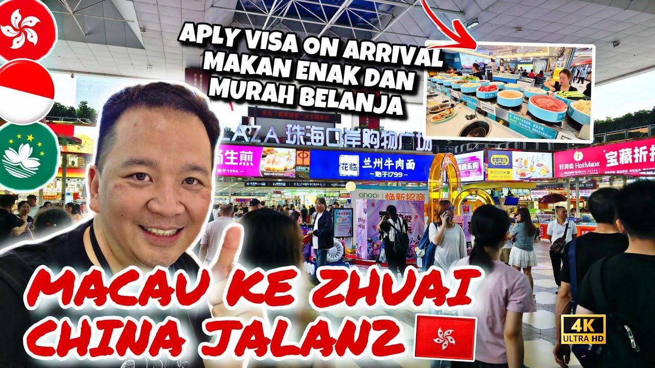 MACAU - ZHUHAI CHINA JALAN2,. APPLY VISA ON ARRIVAL, MAKAN SEPUASNYA DAN BELANJA