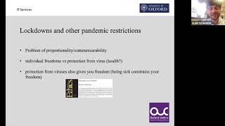 Bitesize Ethics Summer Programme 2023:  The Ethics of Restricting Freedom in Public Health Policy
