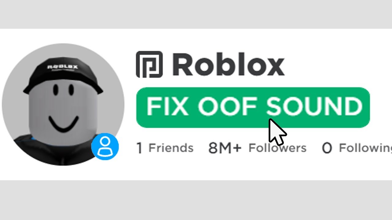 Bring Back Oof Sound! - Roblox