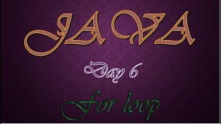 Famous JAVA Day 6- for loop Net Worth