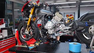 Insane Ducati V4 Custom Build: WSBK Calipers, Carbon Lines & Titanium Overload!