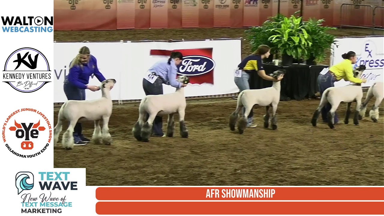 2025 OYE Champions Tribute Market Goat, Ewe, and Market Lamb Showback followed by Sheep Showmanship,
