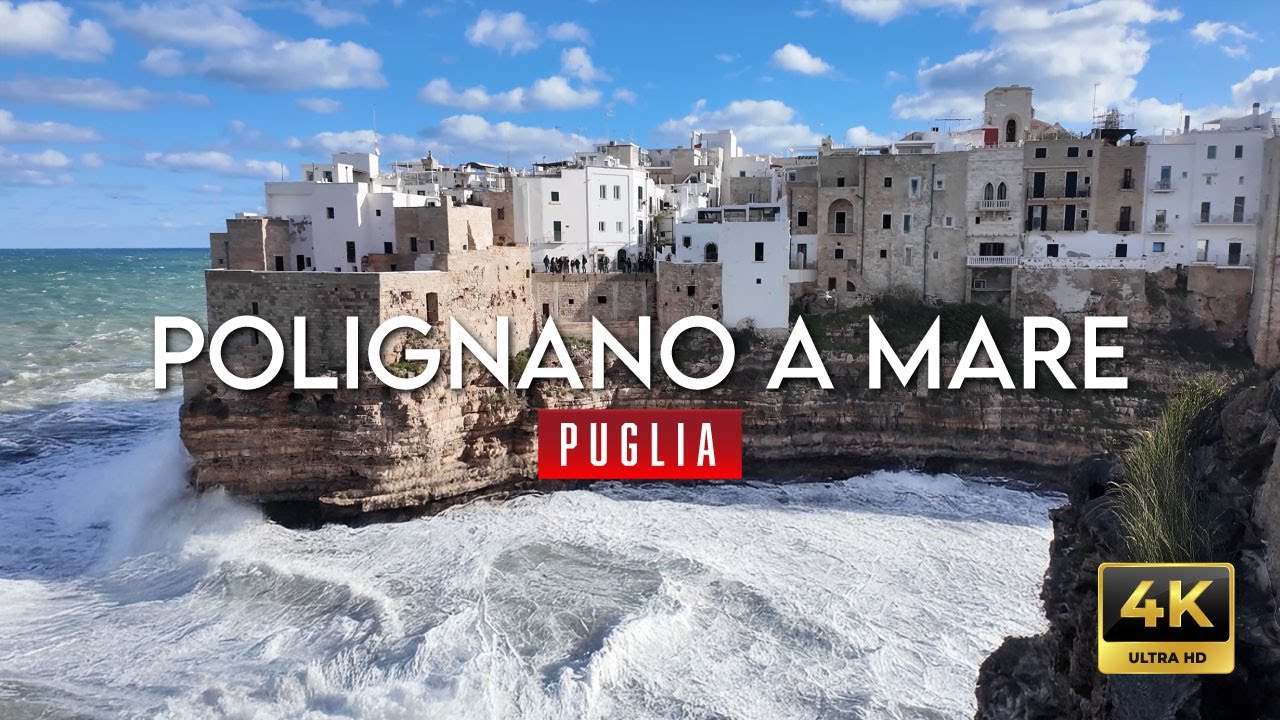 Paese Mio | POLIGNANO A MARE: il Borgo tra Vento e Mare Mosso (4K 60fps)