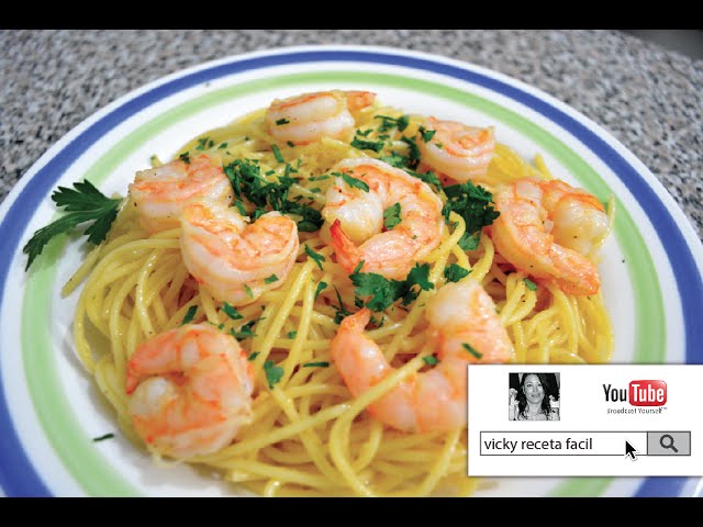 SPAGHETTI CON CAMARONES | #VickyRecetaFacil - YouTube