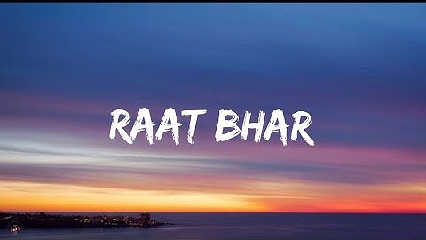 Arijit Singh & Shreya Ghoshal - Raat Bhar (Lyrics video)|Heropanti