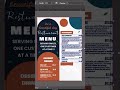 "How to Make a Restaurant Menu That Attracts Customers" | Designmymenu | #shorts #shortsfeed
