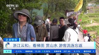 [正点财经]浙江云和：看梯田 赏山水 游客流连忘返| 财经风云